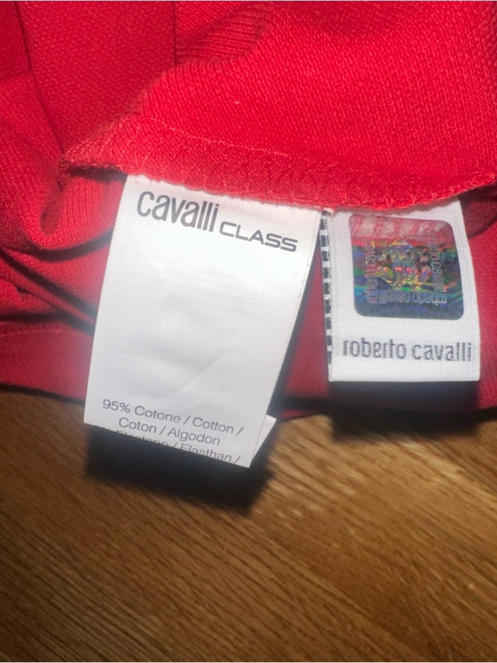 Roberto Cavalli Polo In Red Men's XL, New with tags - Picture 5 of 6